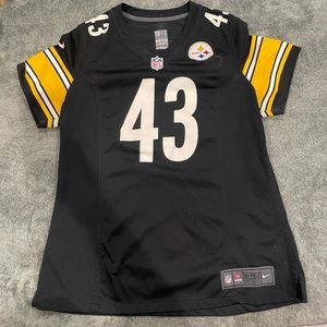 Women’s NFL Large Steelers Troy Polamalu Vintage Jersey Pittsburgh